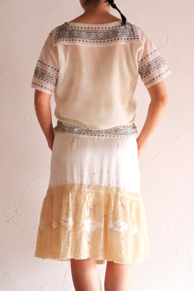 1930s Romanian Folk Embroidered Blouse