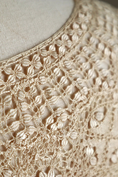 19th Century Silk Maltese Lace Big Collar