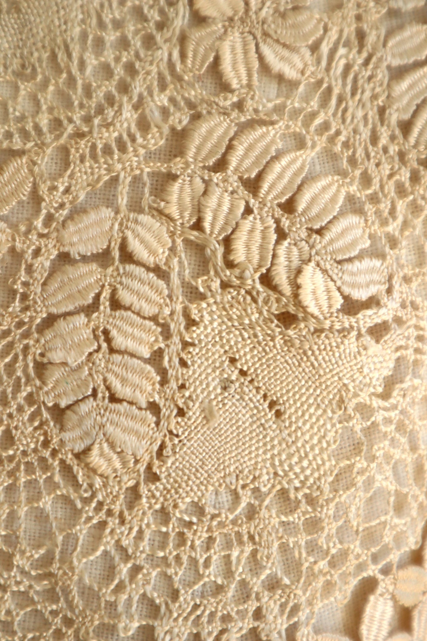 1900s Silk Maltese Lace Collar