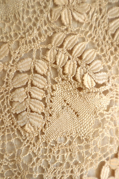 1900s Silk Maltese Lace Collar