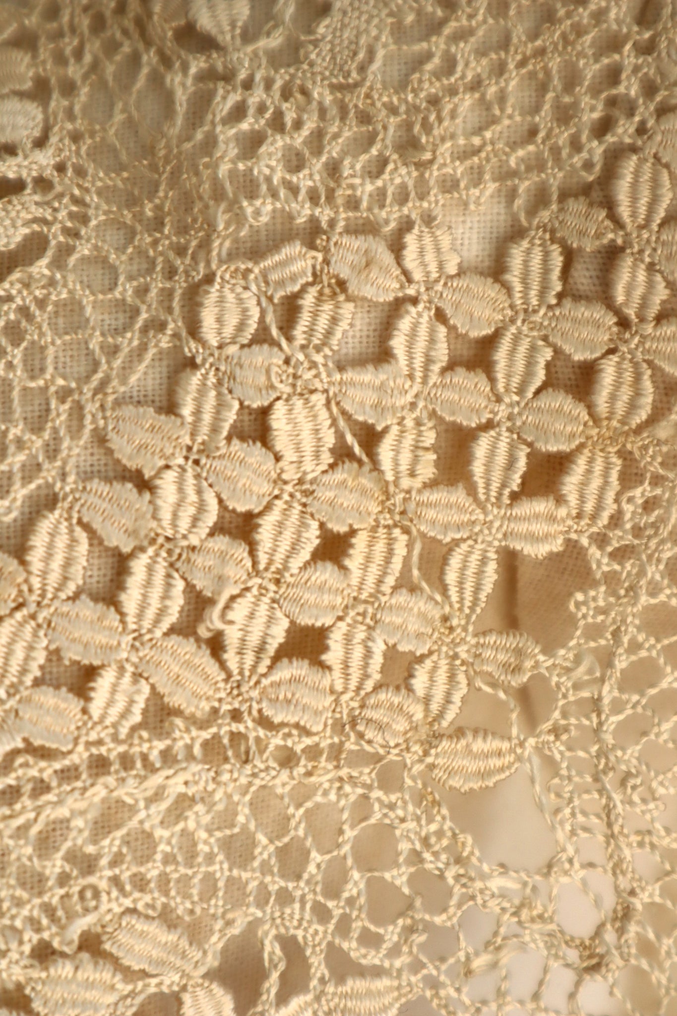 1900s Silk Maltese Lace Collar