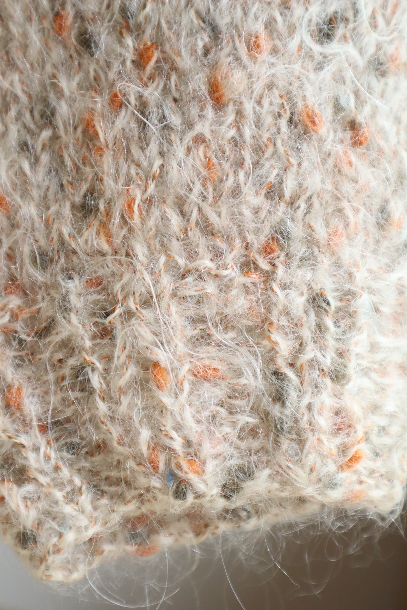 80s Hand Knit Mix Mohair Sweater