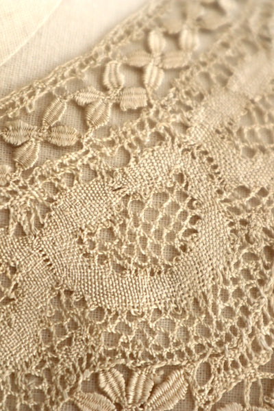 1900s Silk Maltese Lace Collar
