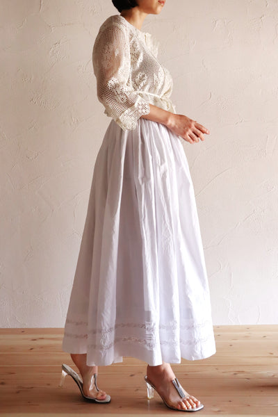 1910s~1920s Crochet Cotton Blouse