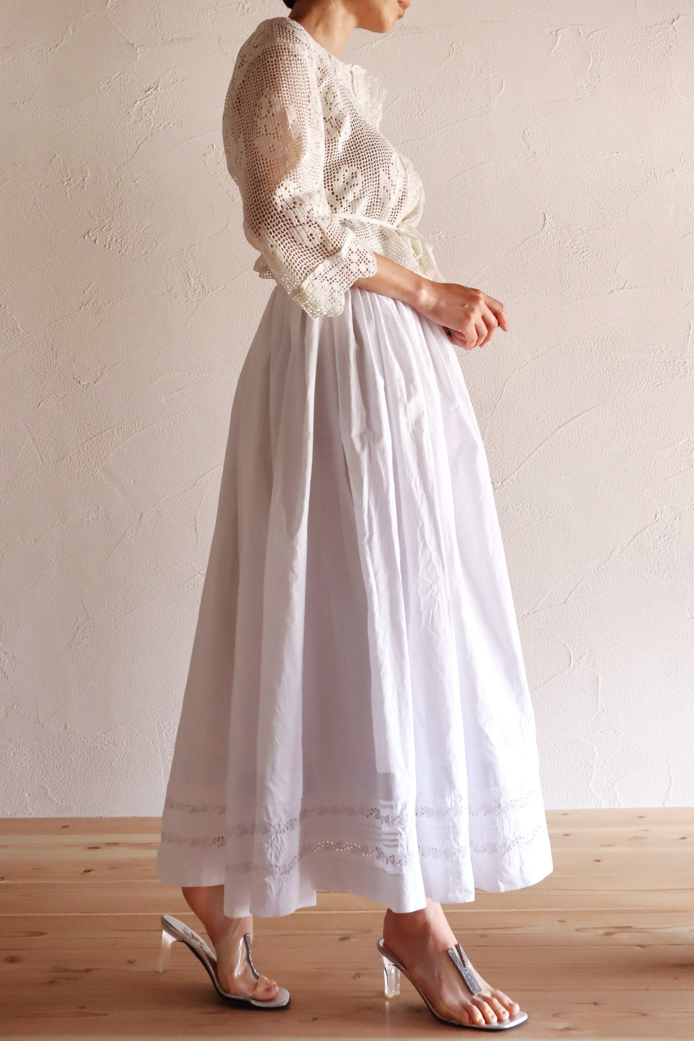 1900s~1900s Voluminous Cotton Skirt