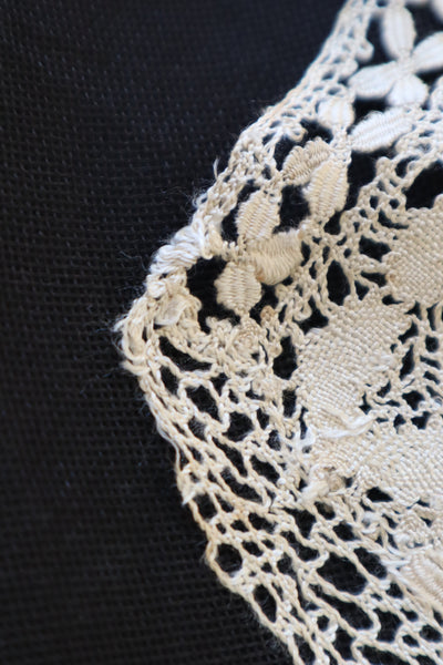 1900s Silk Maltese Lace Collar