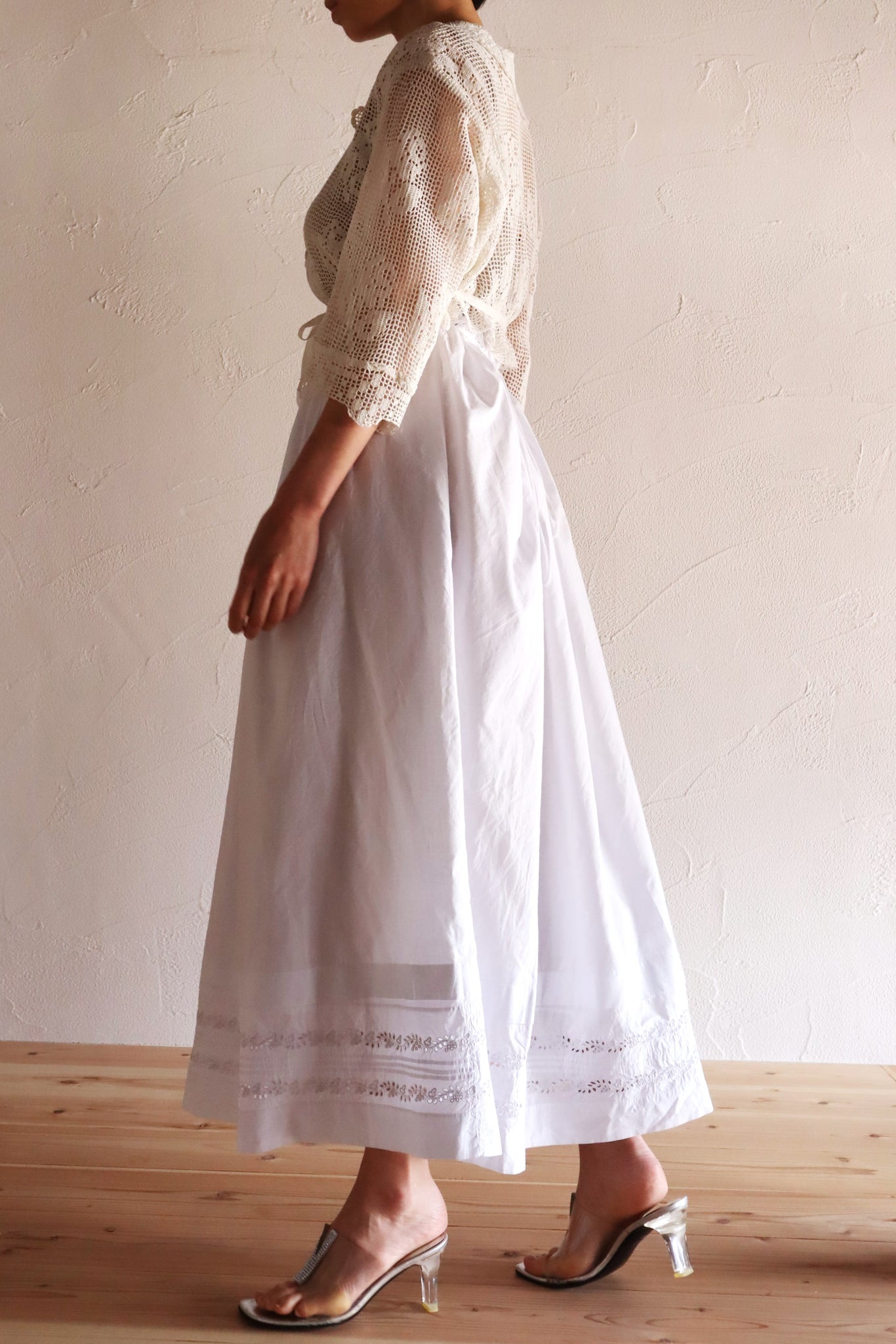 1900s~1900s Voluminous Cotton Skirt