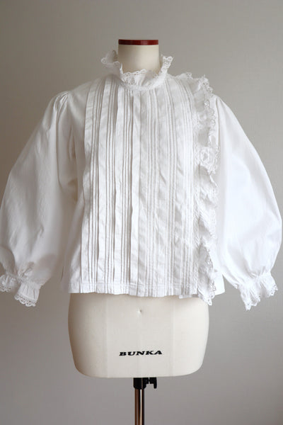 1900s Side Open Tuck Design Blouse