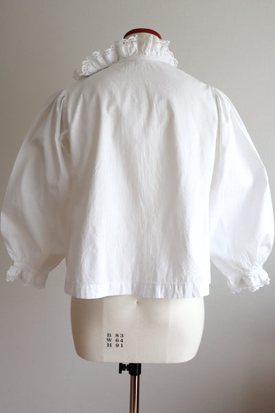 1900s Side Open Tuck Design Blouse