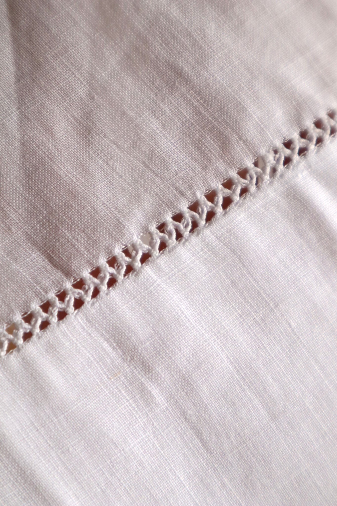 1900s French Handworked Linen Drawnwork Lace Church Surplice