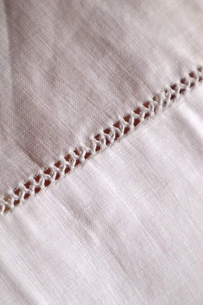 1900s French Handworked Linen Drawnwork Lace Church Surplice