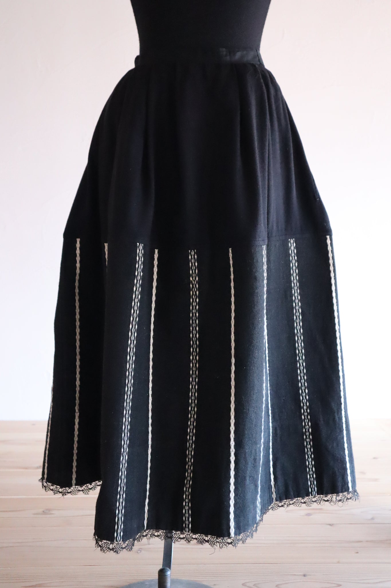 19th French Wool Skirt
