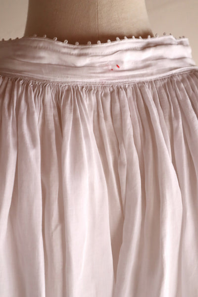 1900s French Handworked Linen Drawnwork Lace Church Surplice