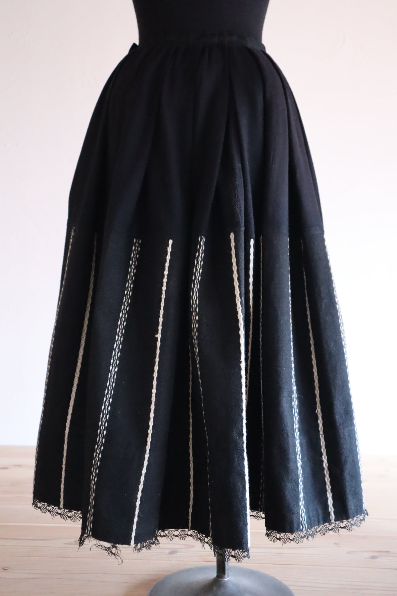 19th French Wool Skirt