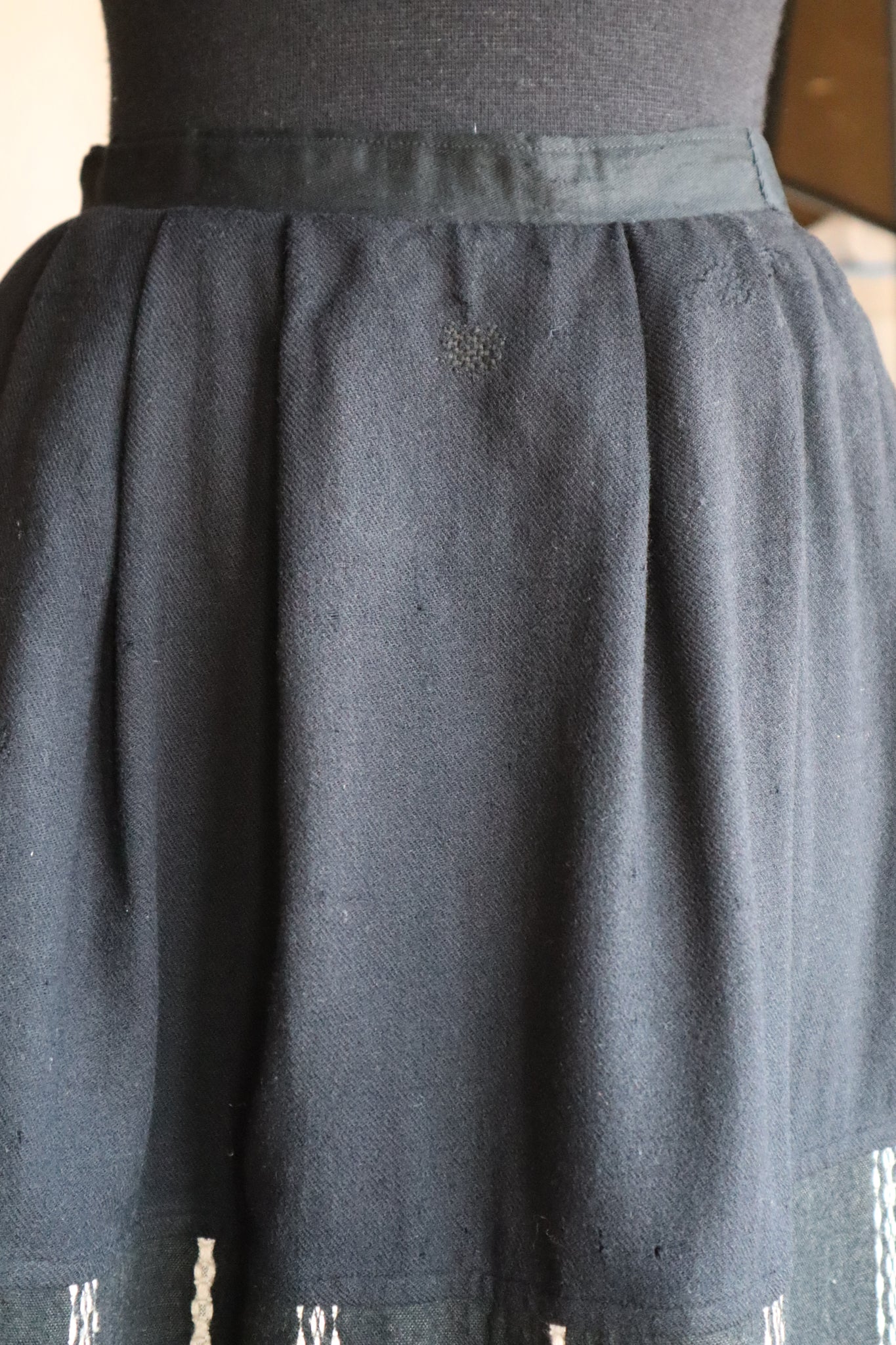 19th French Wool Skirt