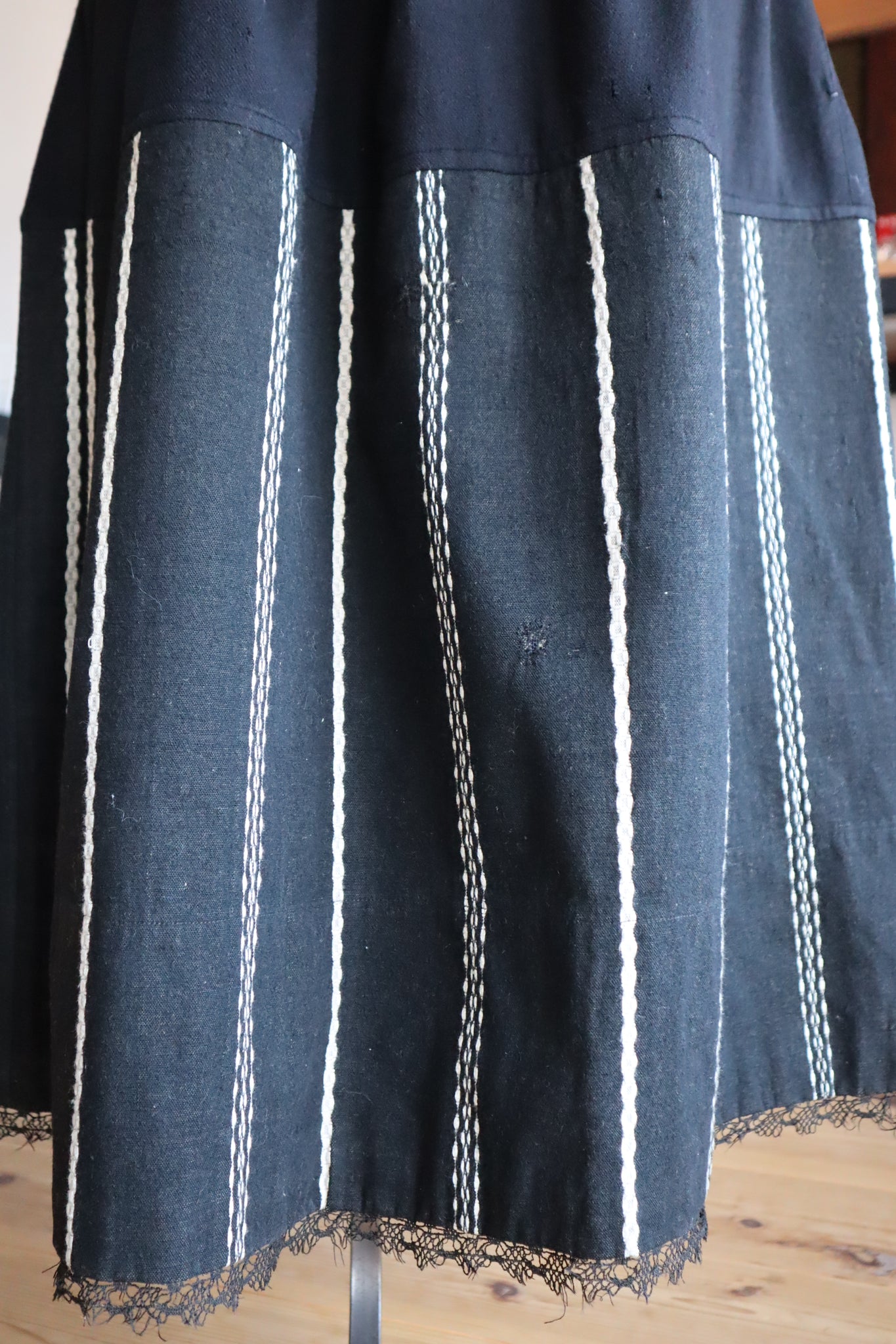 19th French Wool Skirt