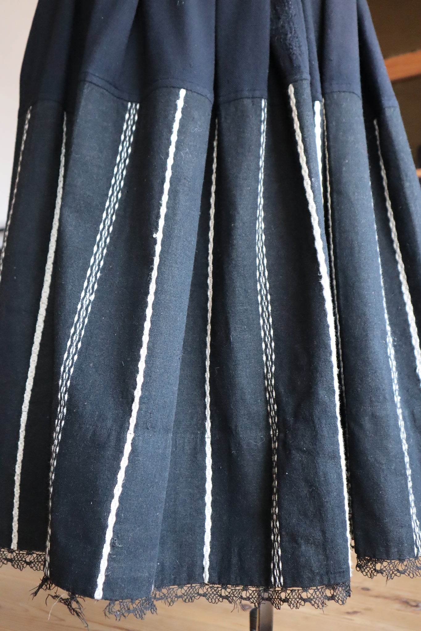 19th French Wool Skirt