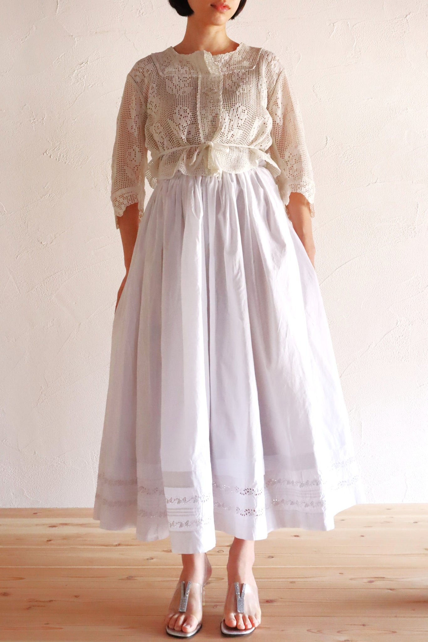 1900s~1900s Voluminous Cotton Skirt