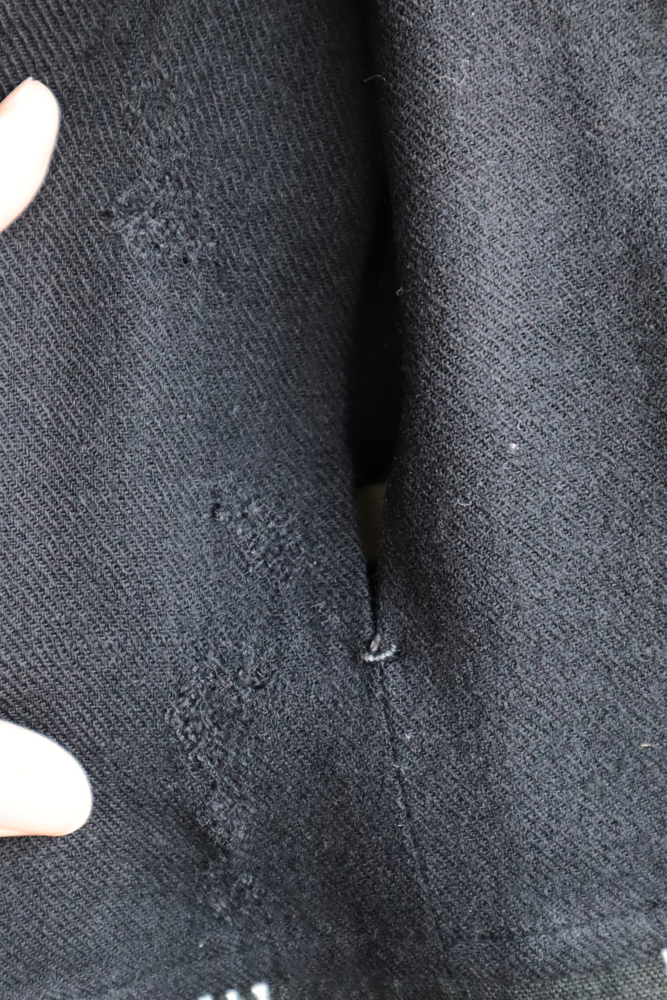 19th French Wool Skirt