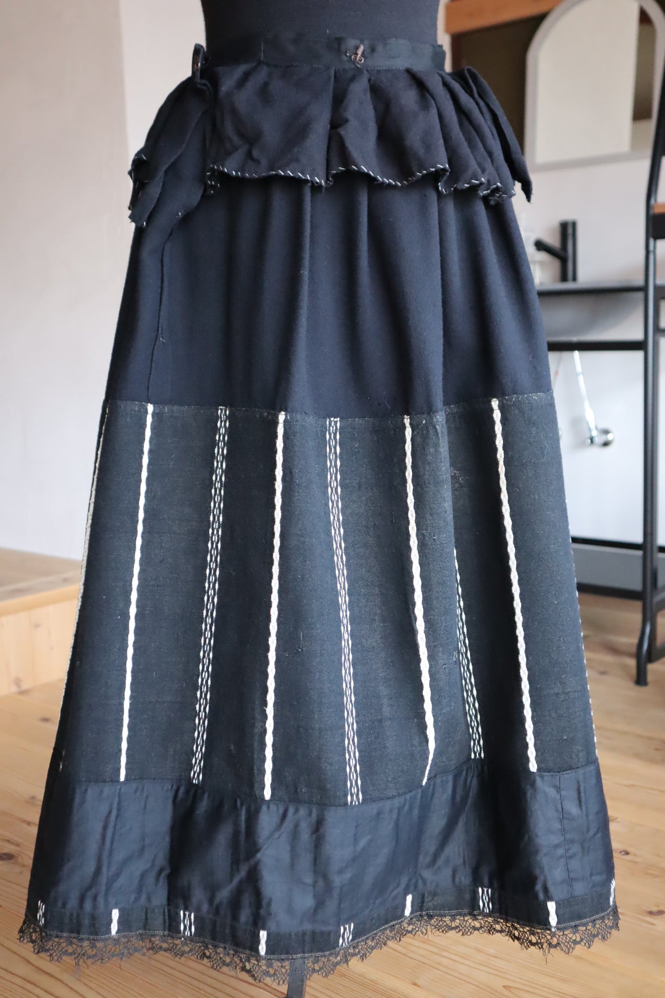 19th French Wool Skirt
