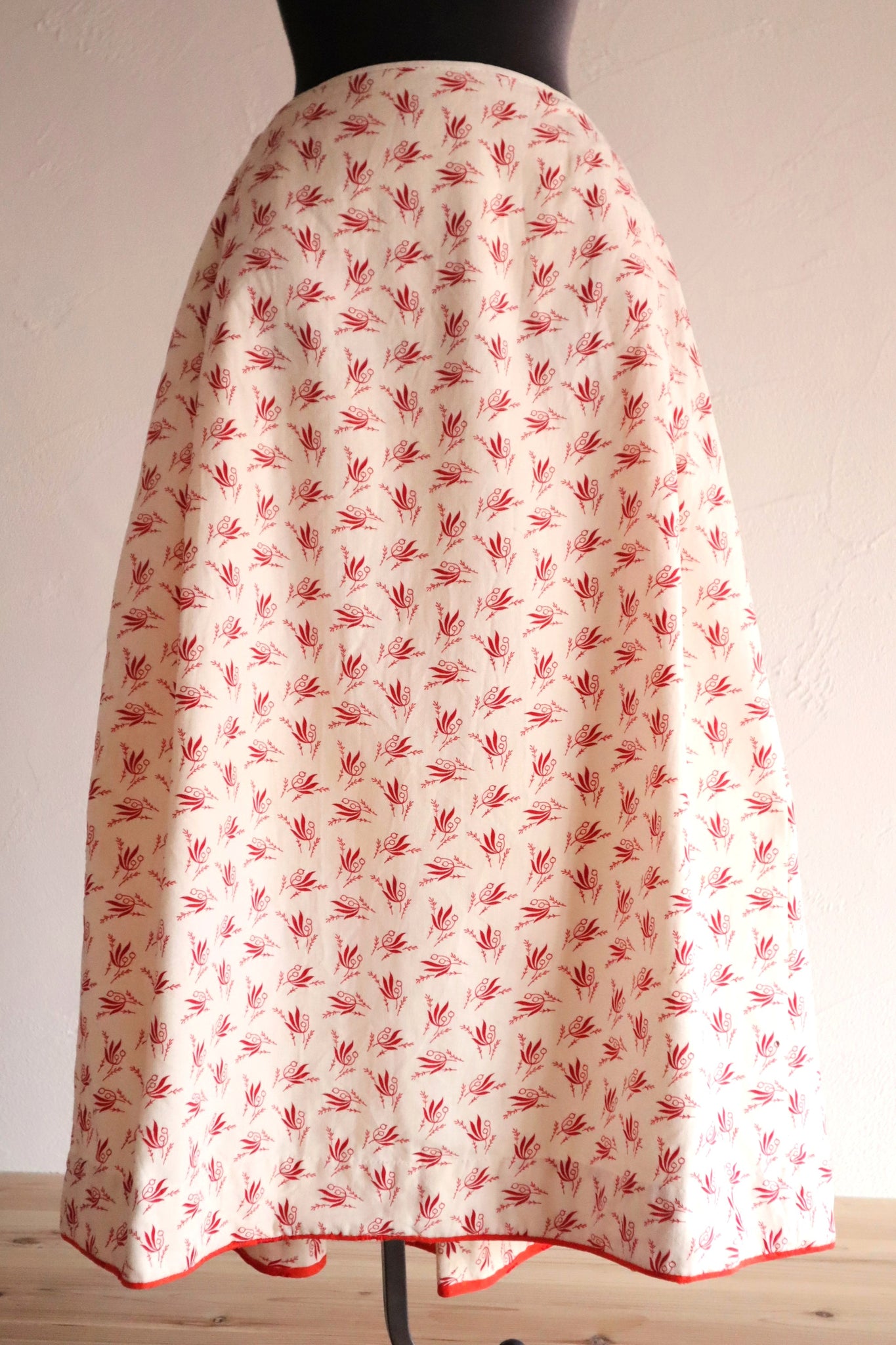 19th French Flannel Skirt