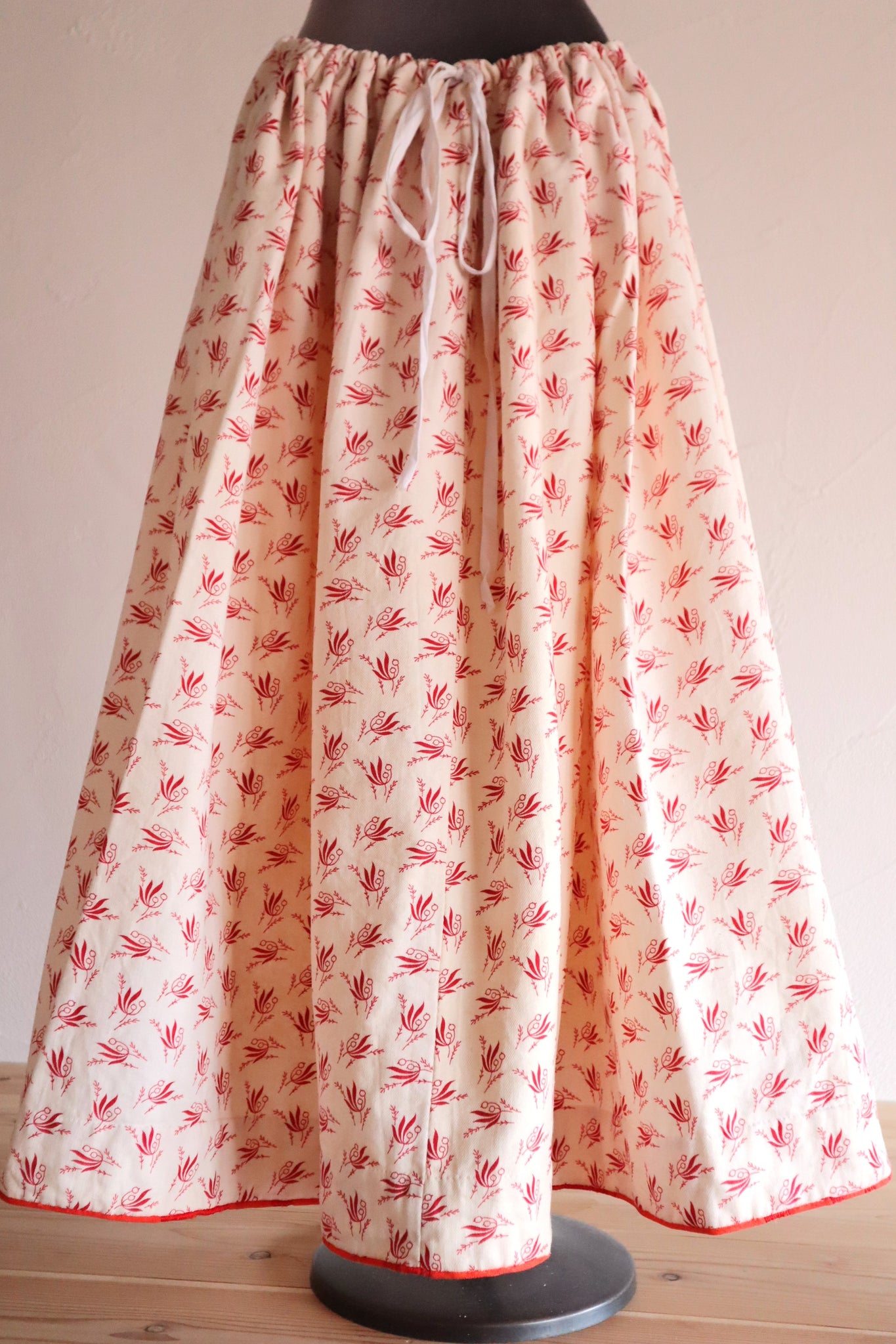 19th French Flannel Skirt