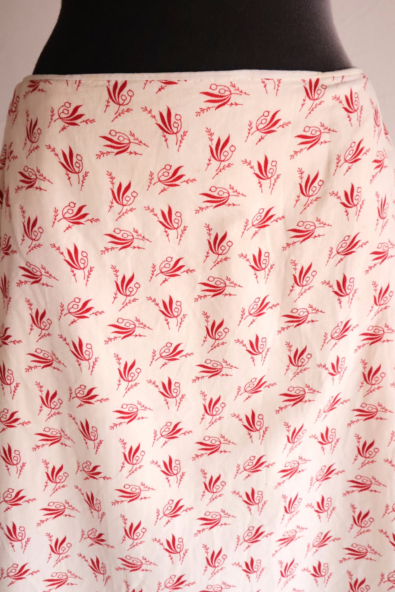 19th French Flannel Skirt
