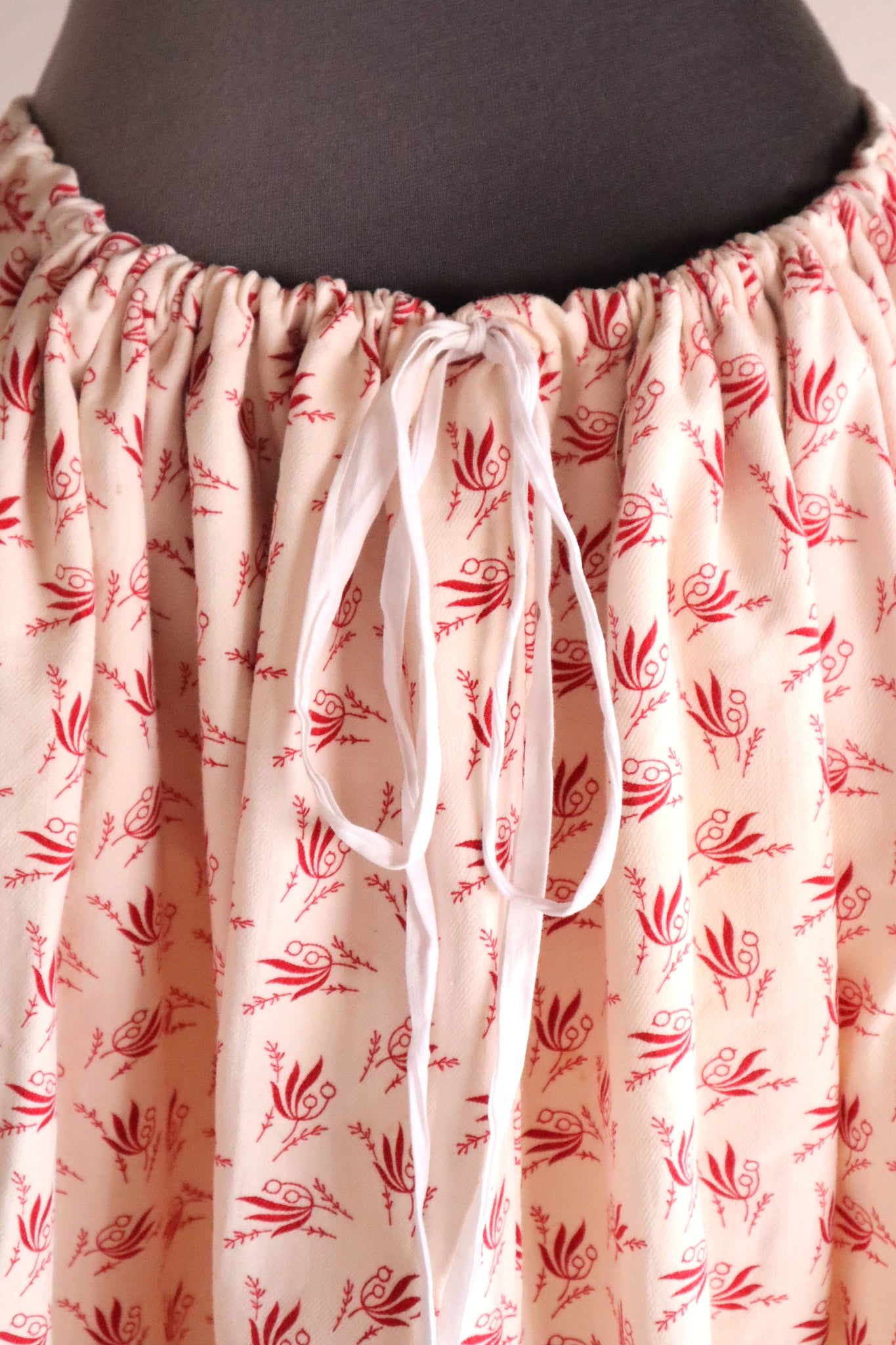 19th French Flannel Skirt