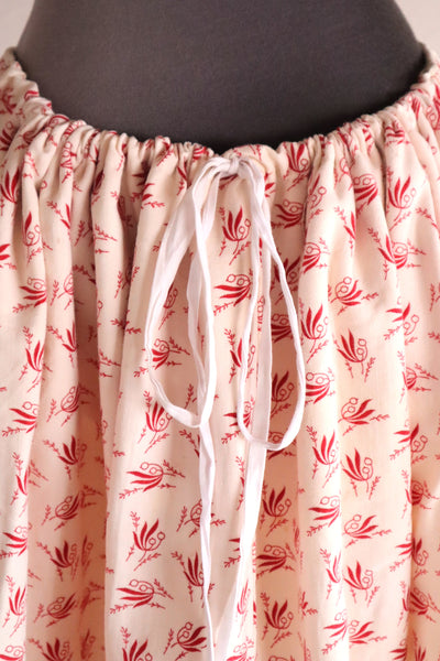 19th French Flannel Skirt