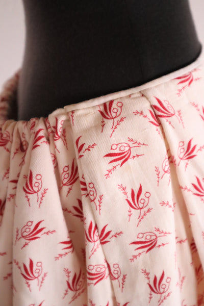 19th French Flannel Skirt