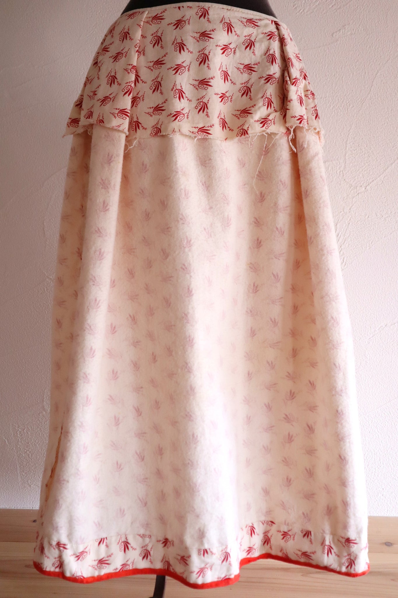 19th French Flannel Skirt
