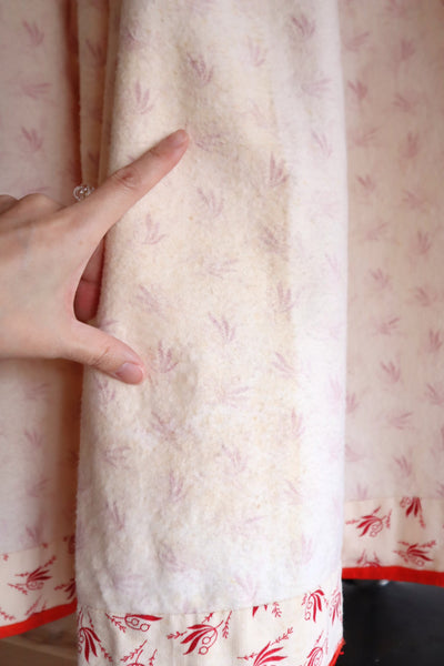 19th French Flannel Skirt