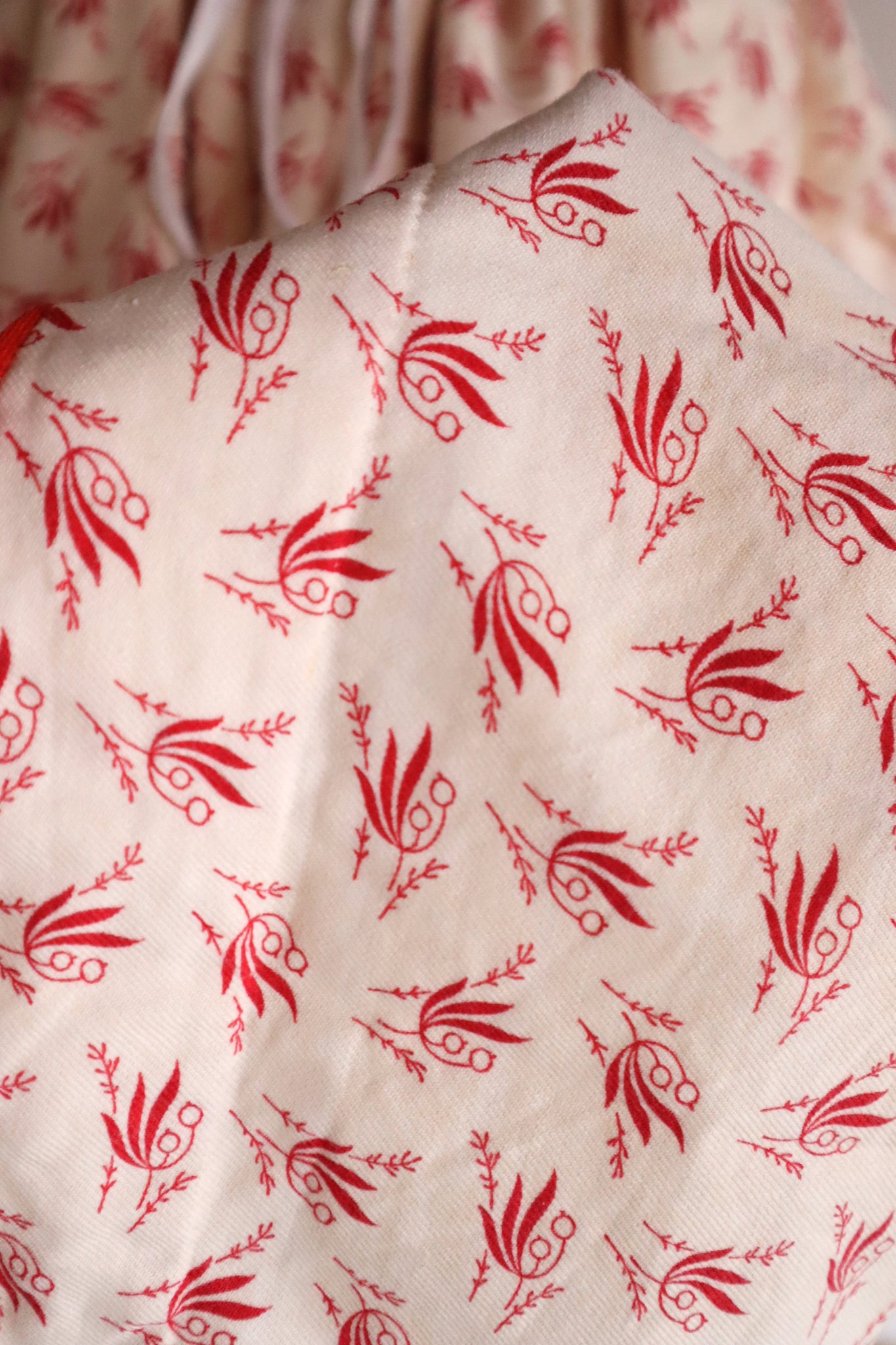 19th French Flannel Skirt