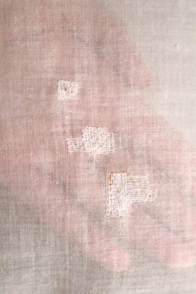 19th Century French Hand Embroidered Muslin Fichu
