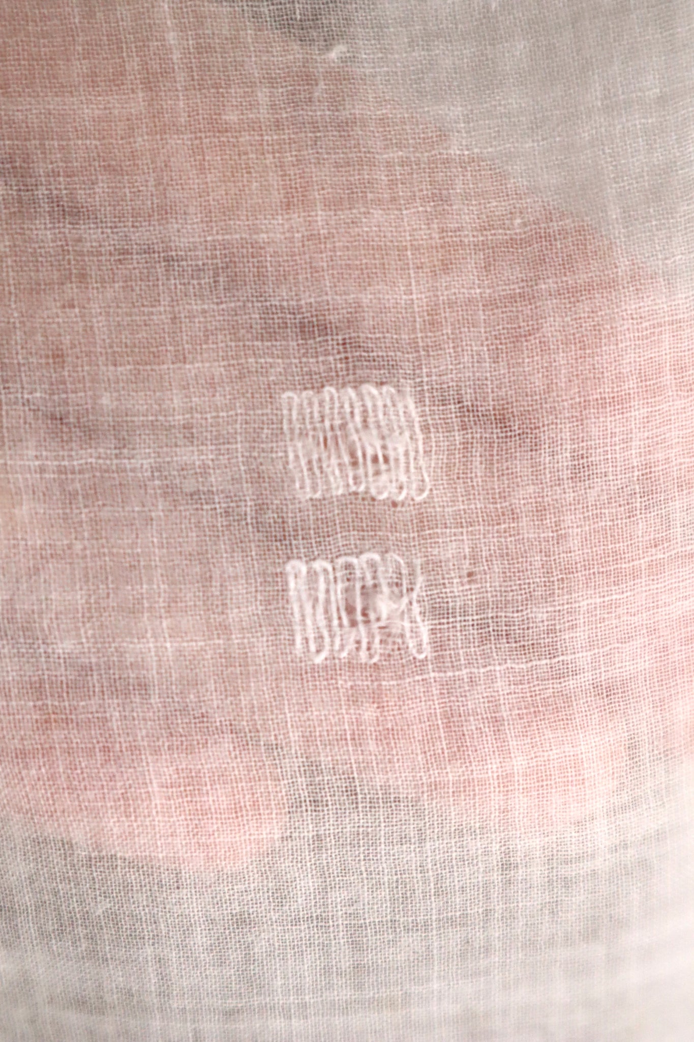 19th Century French Hand Embroidered Muslin Fichu