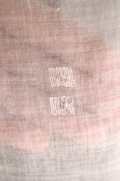 19th Century French Hand Embroidered Muslin Fichu