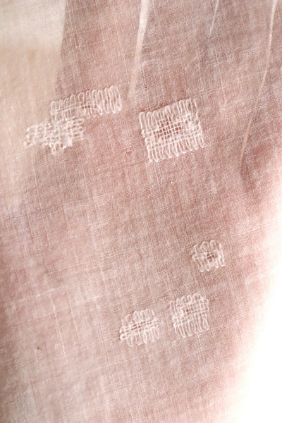 19th Century French Hand Embroidered Muslin Fichu
