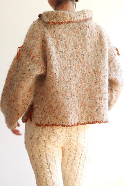 80s Hand Knit Mix Mohair Sweater