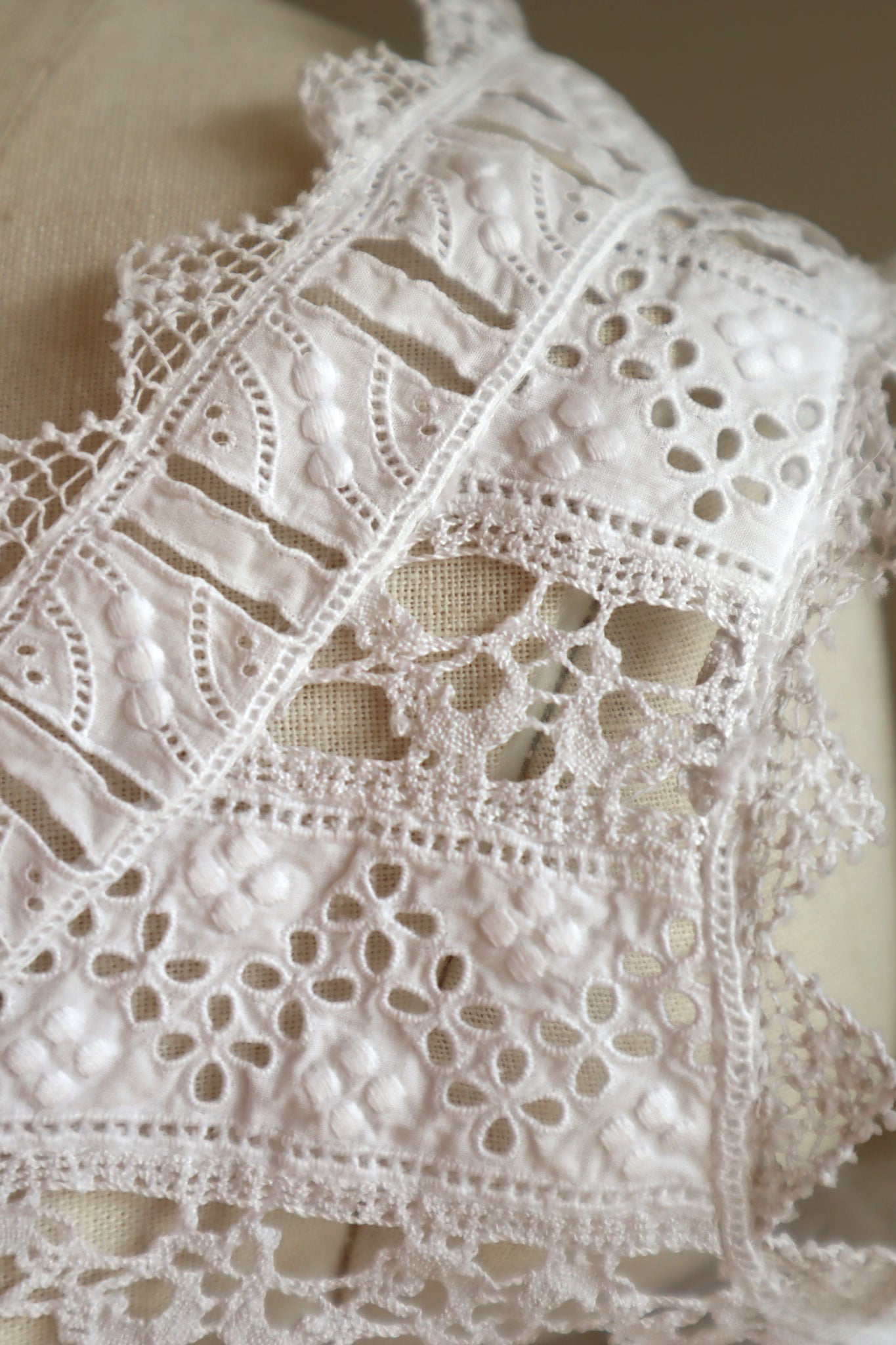 1910s Bobbin Lace Corset Cover