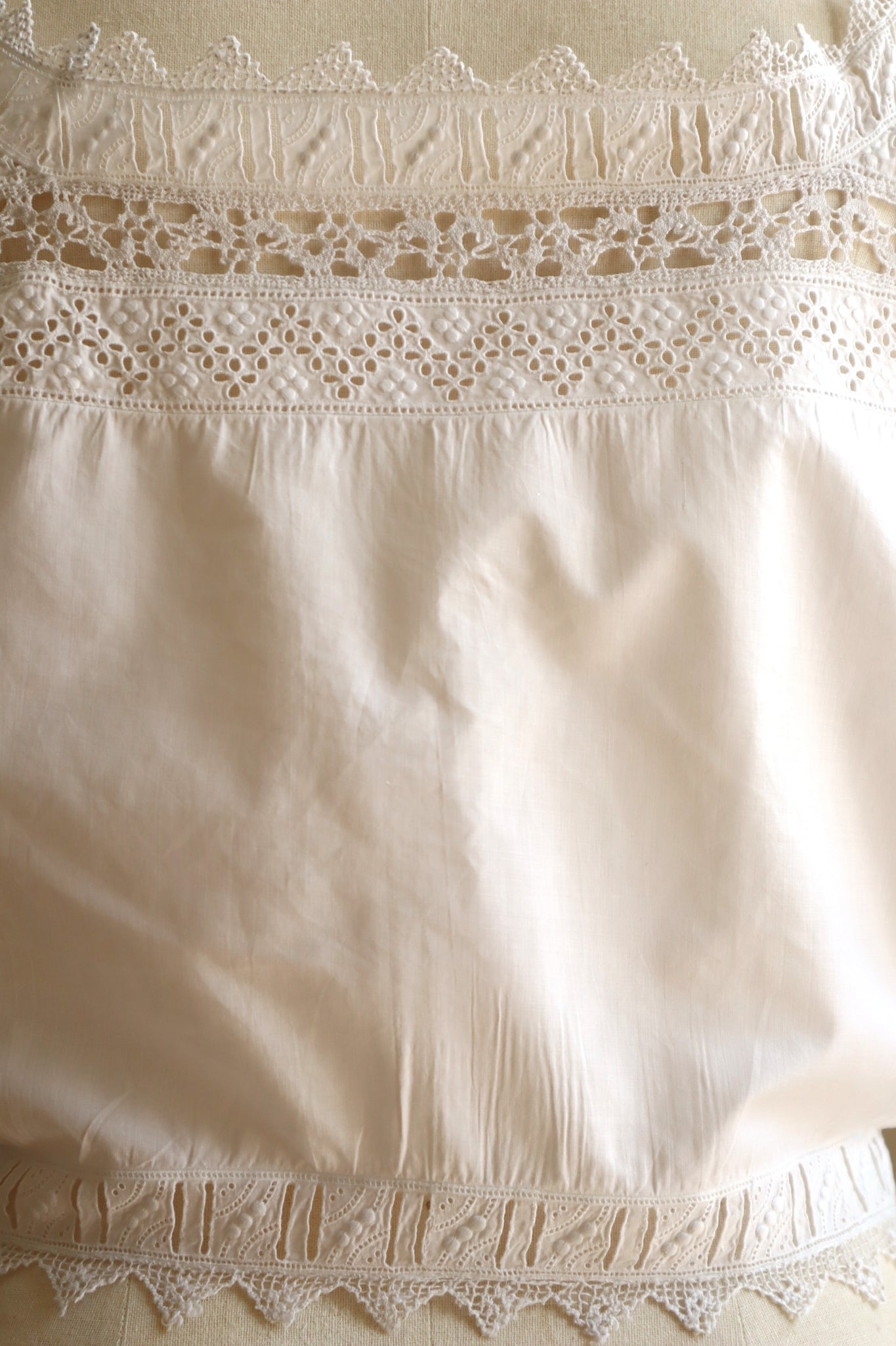 1910s Bobbin Lace Corset Cover