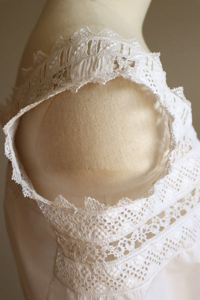 1910s Bobbin Lace Corset Cover