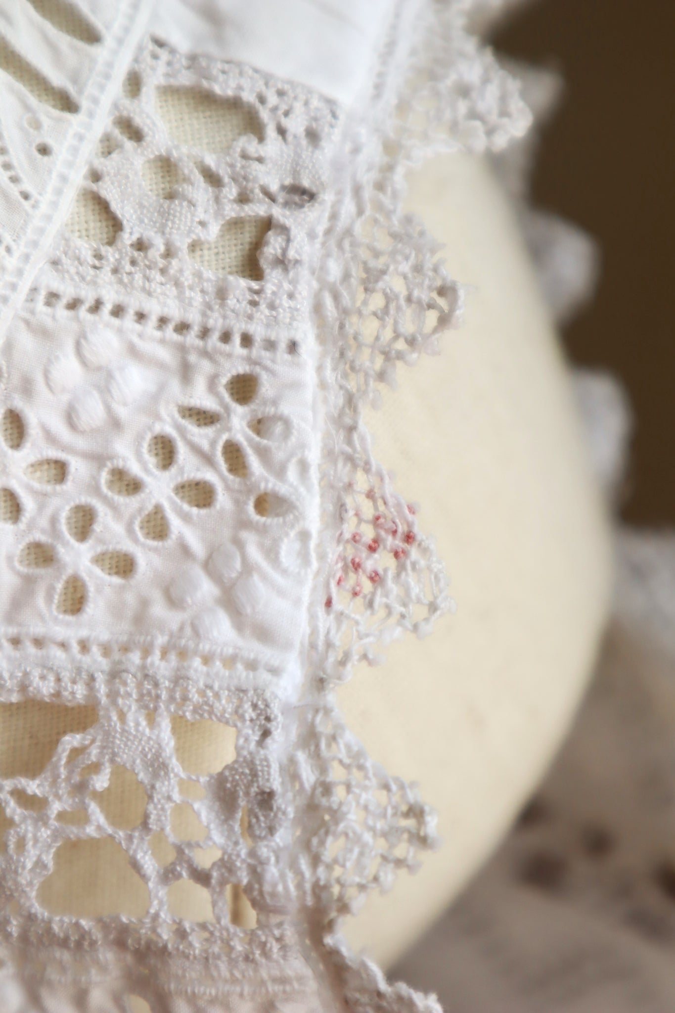 1910s Bobbin Lace Corset Cover