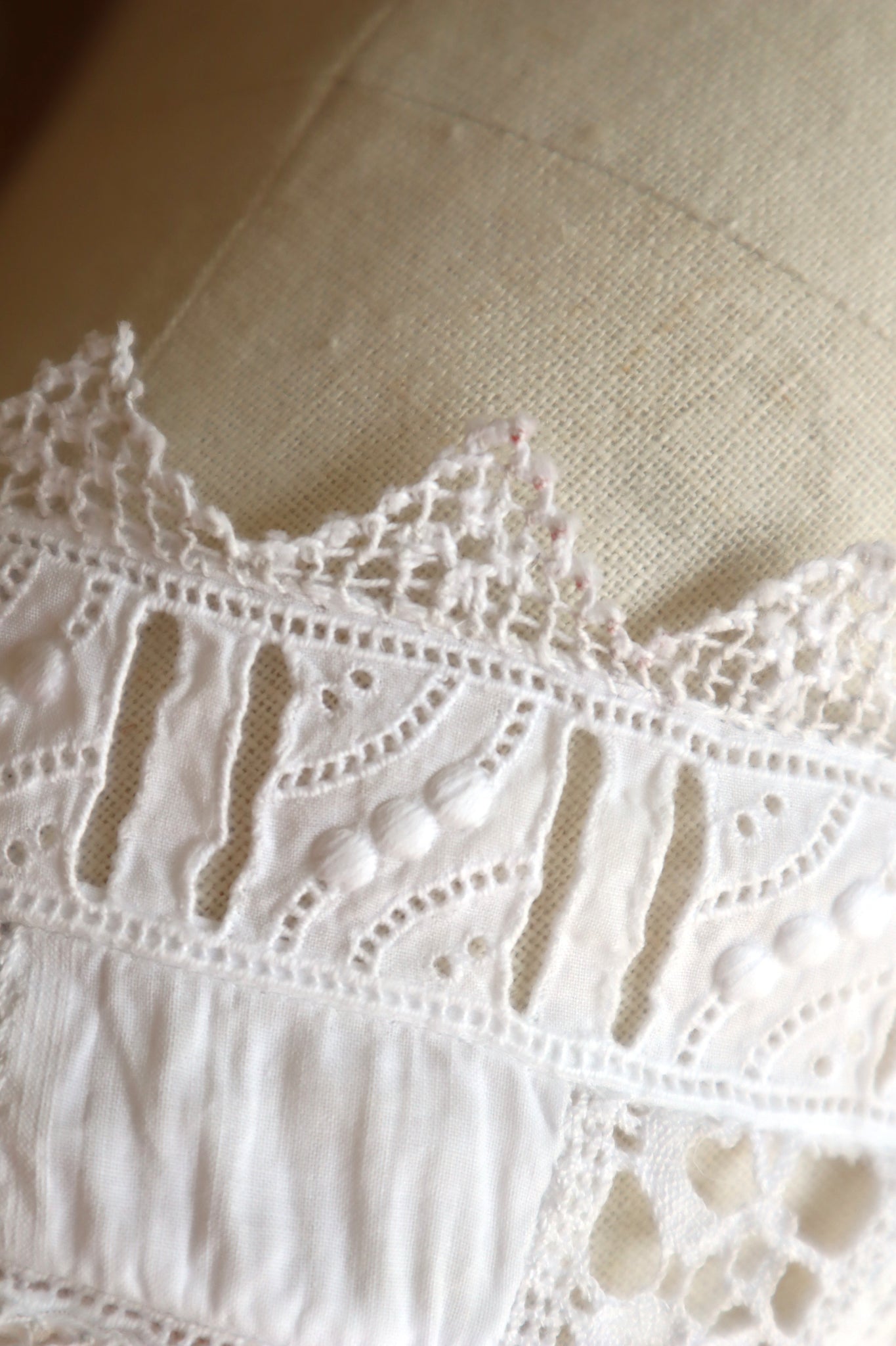 1910s Bobbin Lace Corset Cover