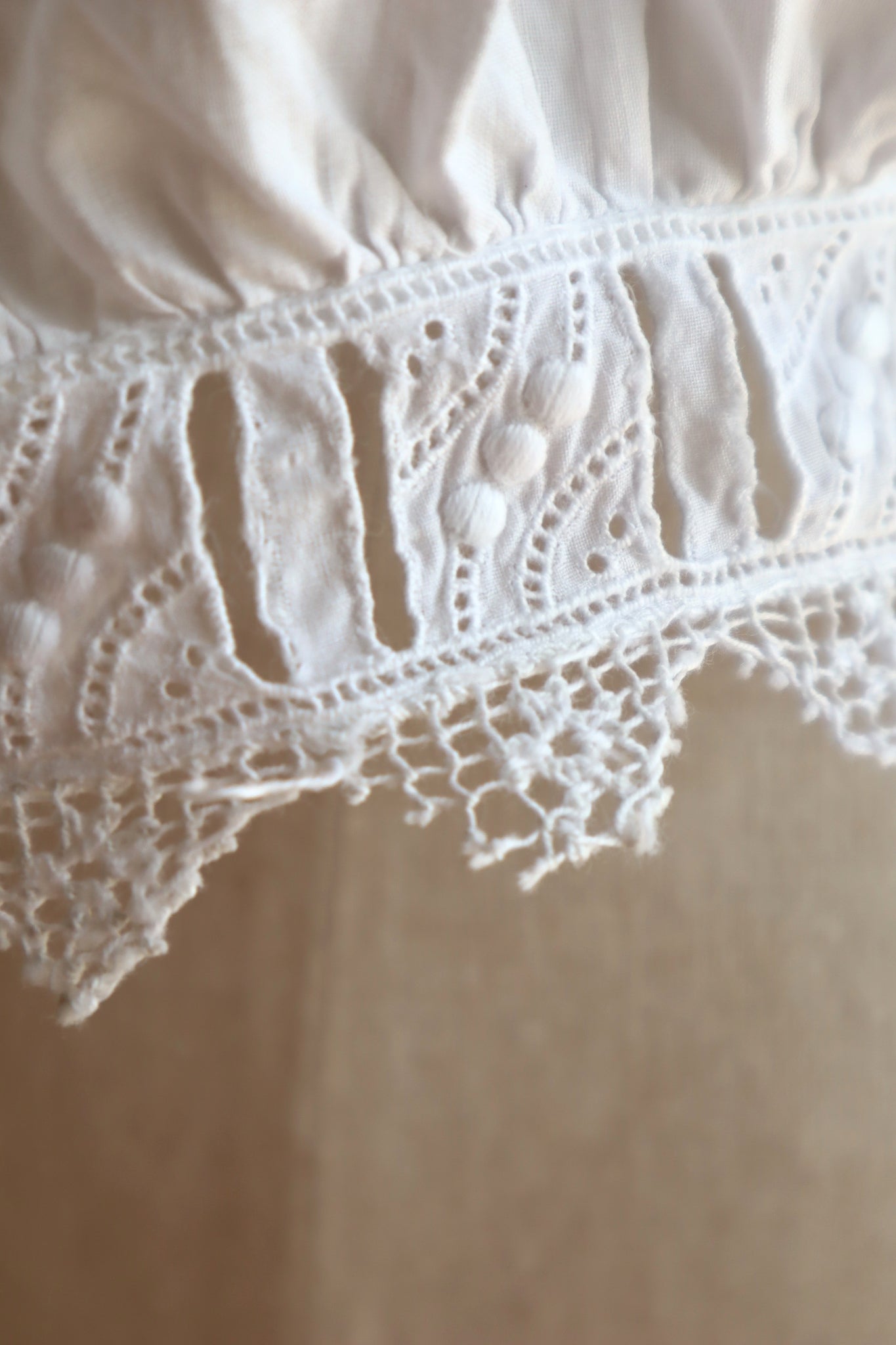 1910s Bobbin Lace Corset Cover