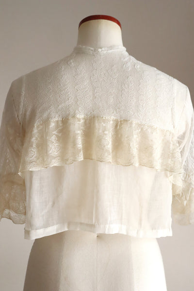 1900s–1910s Cotton Lace Jacket