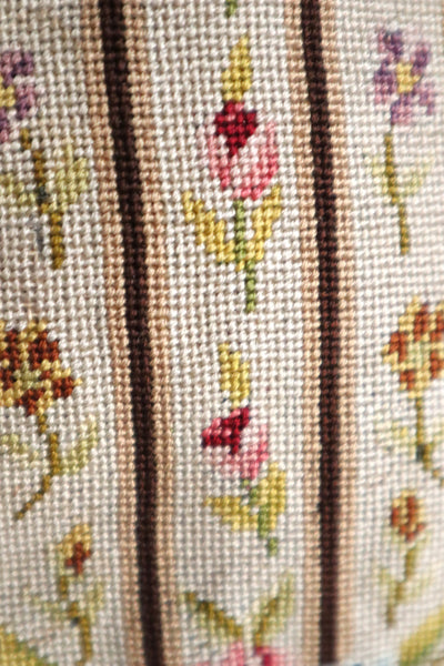 1895–1910 French Petit Point Floral Evening Bag