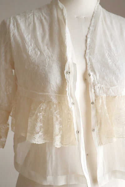 1900s–1910s Cotton Lace Jacket