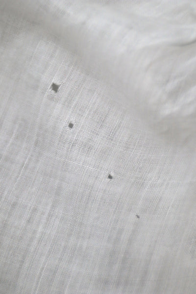 1900s Edwardian Muslin Cotton Embroidered Blouse