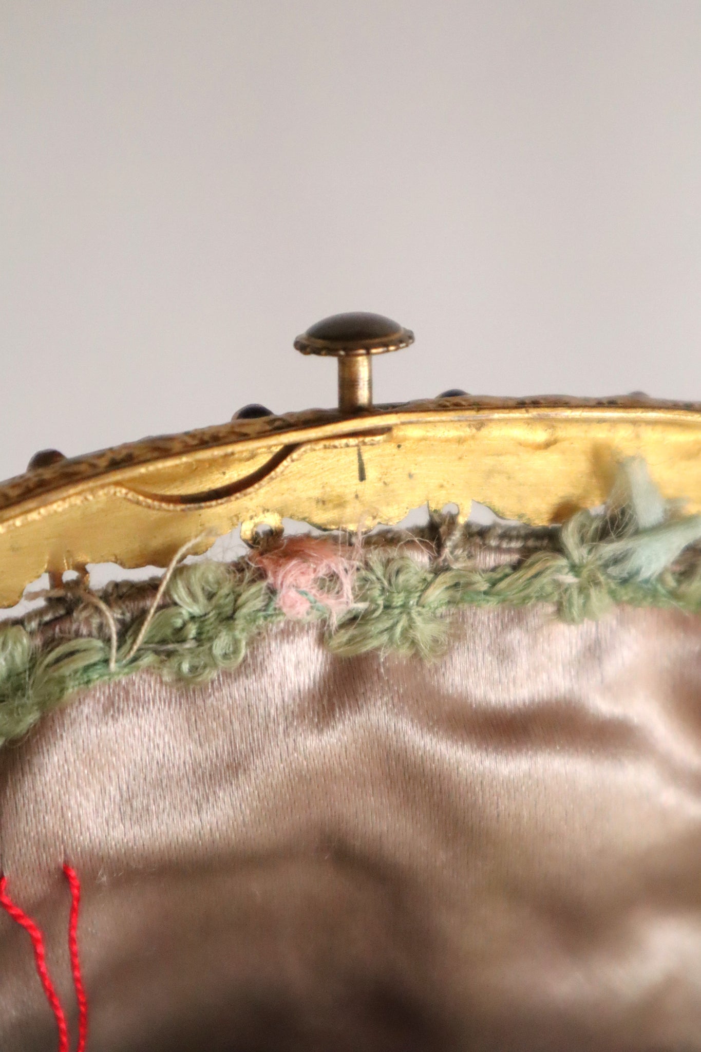 1895–1910 French Petit Point Floral Evening Bag