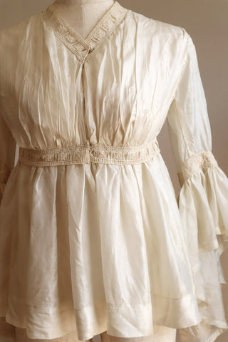 19th Silk Bed Jacket Size XXS